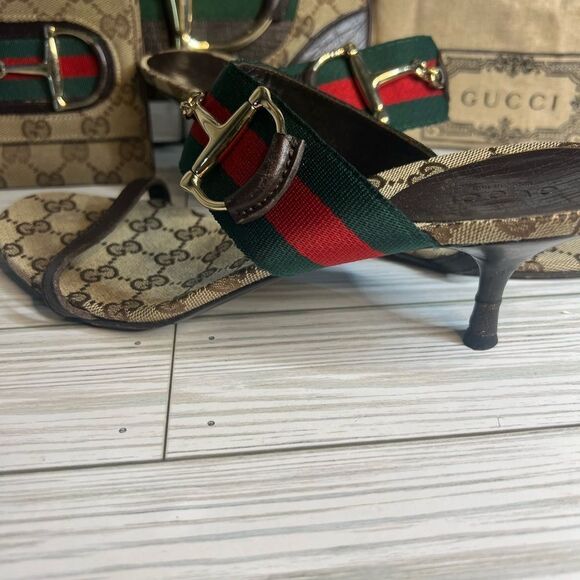 Gucci Web Horsebit Bag, Wallet and Heels Bundle - Picture 15 of 16